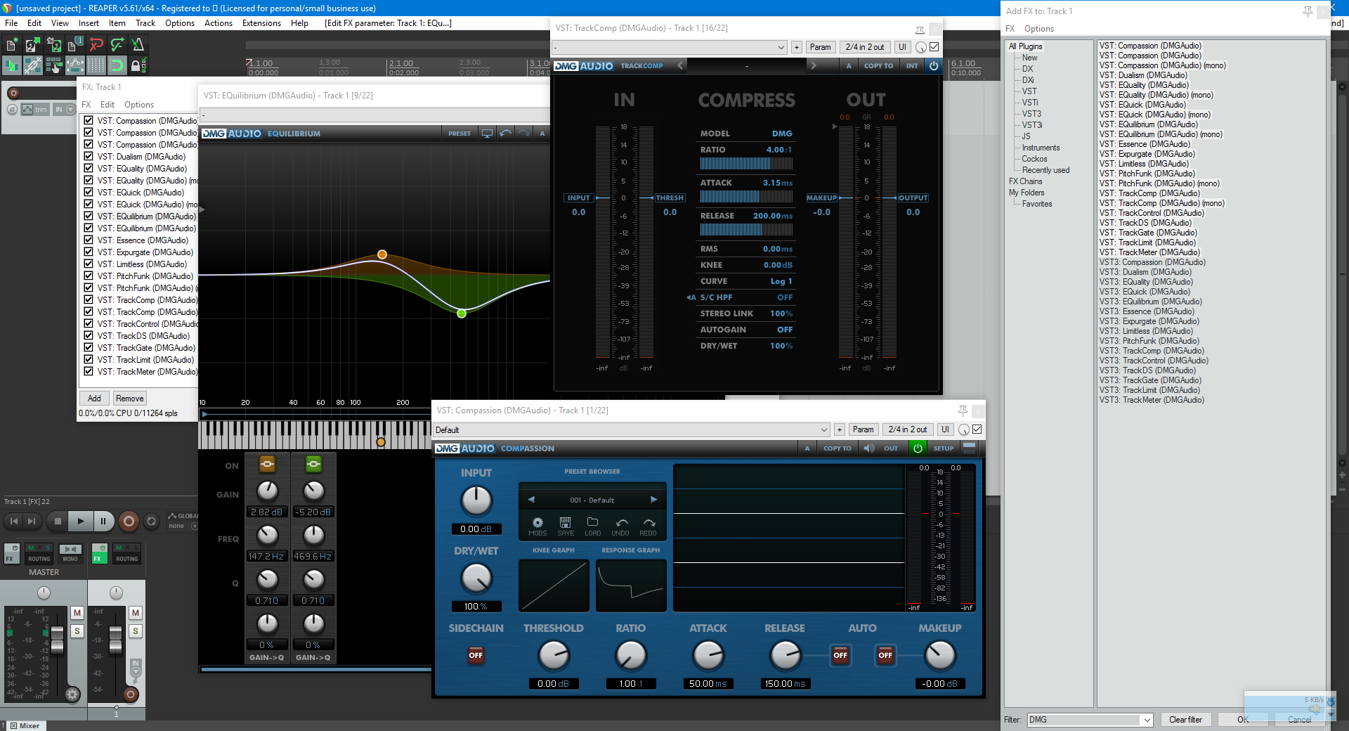DMG Audio Plugins Bundle NO INSTALL SymLink Installer VST VST3