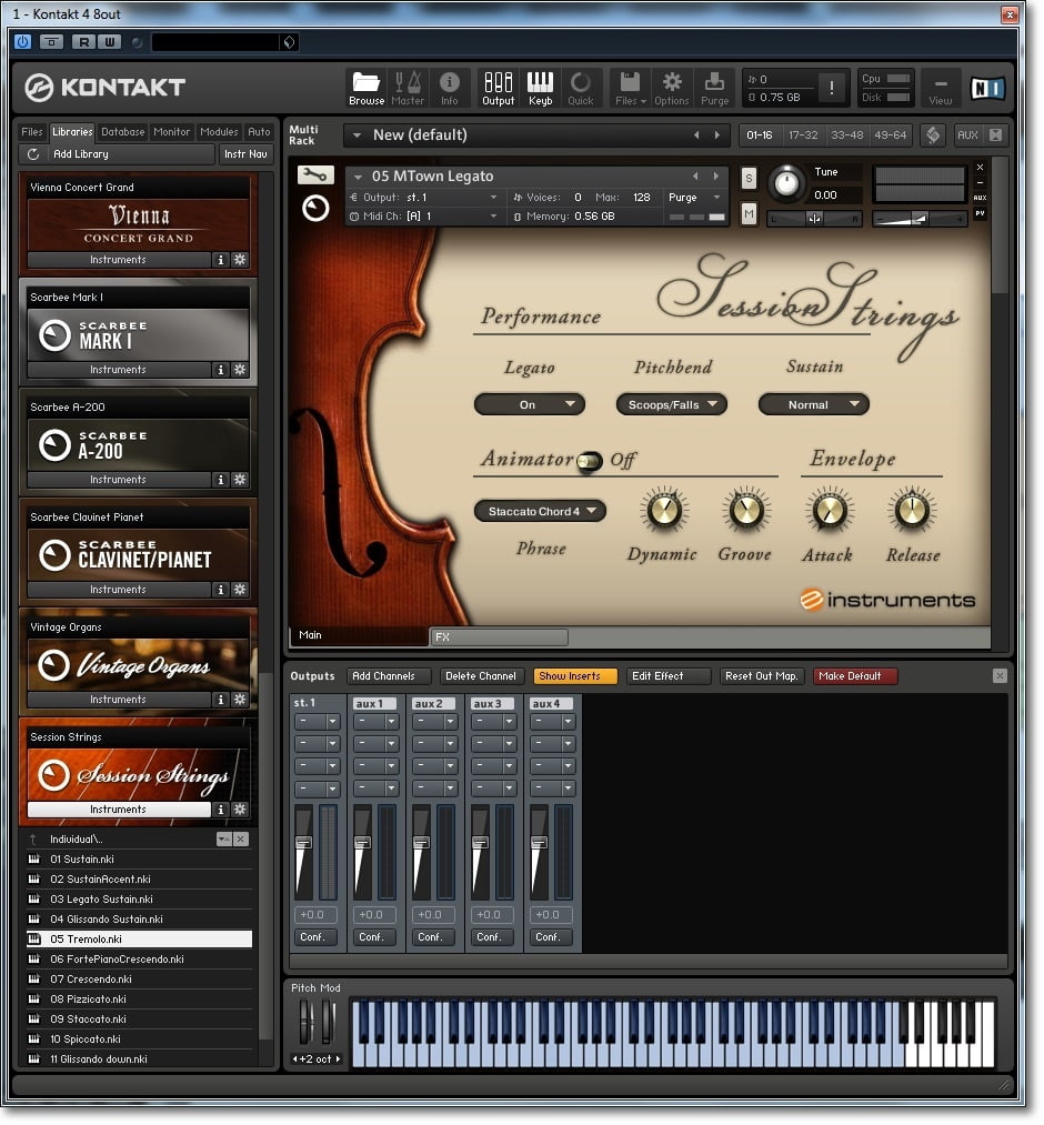 ni session strings and kontakt factory library
