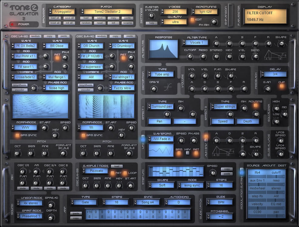 vst plugin 3x osc