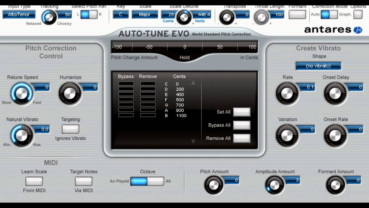 how to use antares autotune evo vst