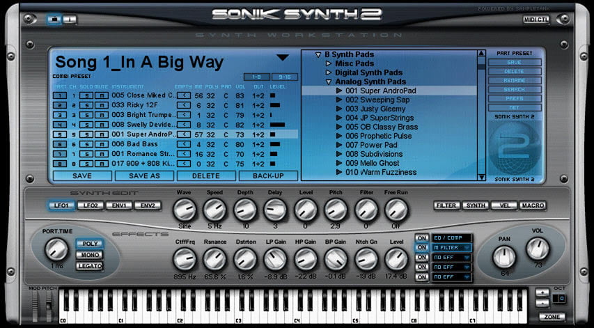 singing voice sonik synth