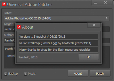 Universal adobe patcher как пользоваться