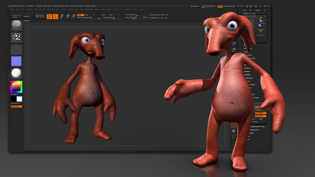 Как вставить картинку в zbrush