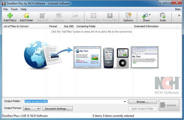 for windows download Doxillion Document Converter Plus 7.25