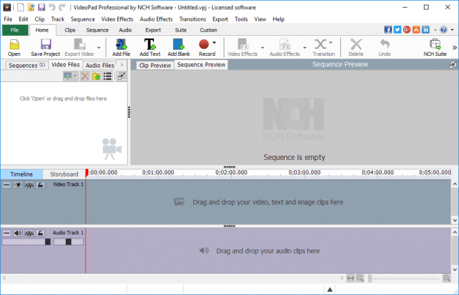 NCH VideoPad Video Editor Pro 13.77 instal the new for windows