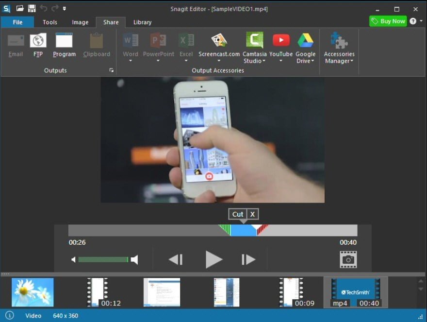 snagit record video with audio