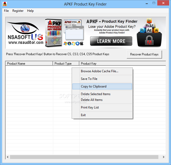 mac product key finder app