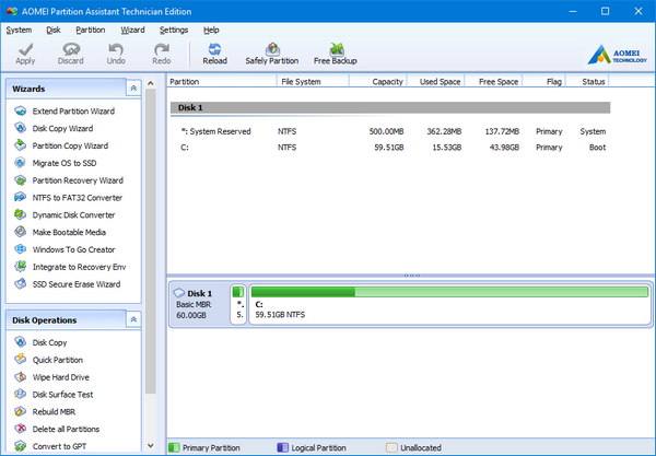 AOMEI Partition Assistant Pro 10.1 download the last version for iphone