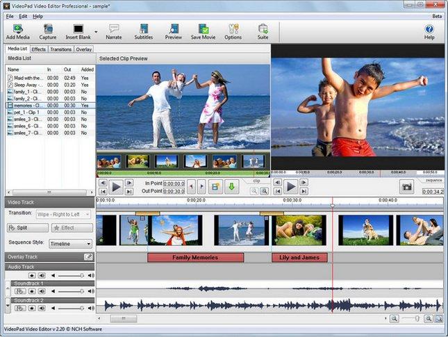 download nch videopad video editor professional 6.0 beta