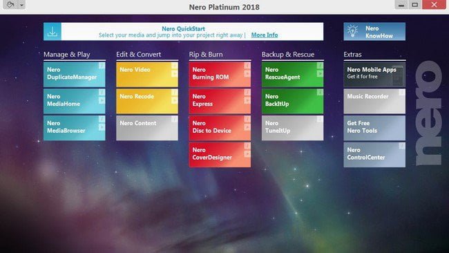 Nero platinum 2018 suite 19.0.10200 crack serial key updated key