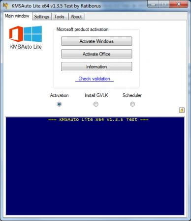 for windows instal KMSAuto Lite 1.8.5.1