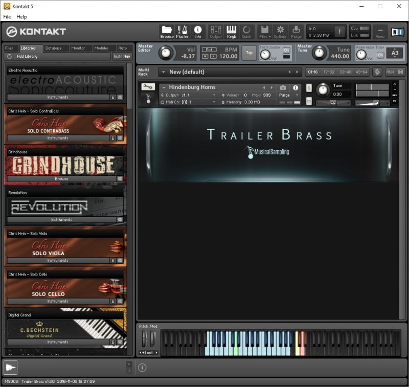 Musical sampling. Musical sampling trailer brass. musical sampling - trailer strings. musical samplers.