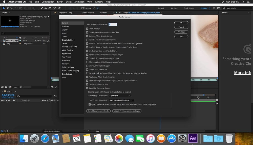 adobe after effects cc 2018 16.1 osx