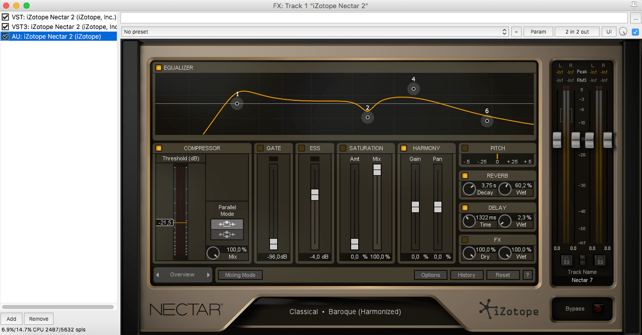 nectar izotope presets audiobook clear voicover
