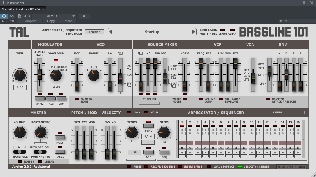 tal bassline 101 vst