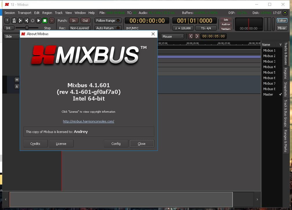 mixbus compression