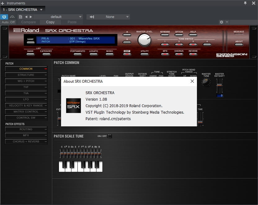 Srx keyboard vst