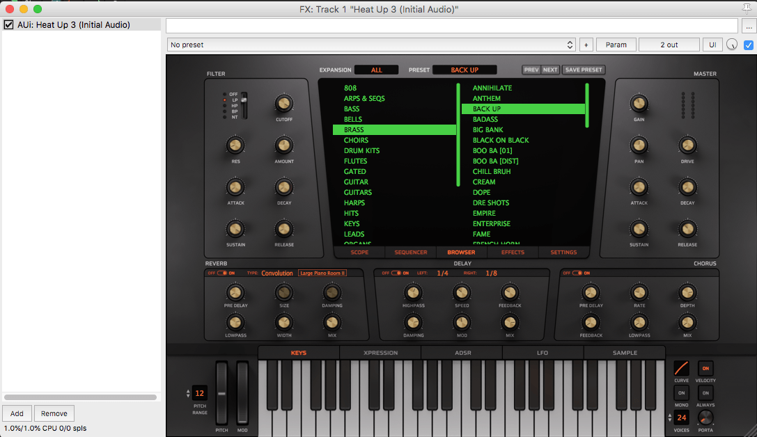 initial audio heat up 3 serial number