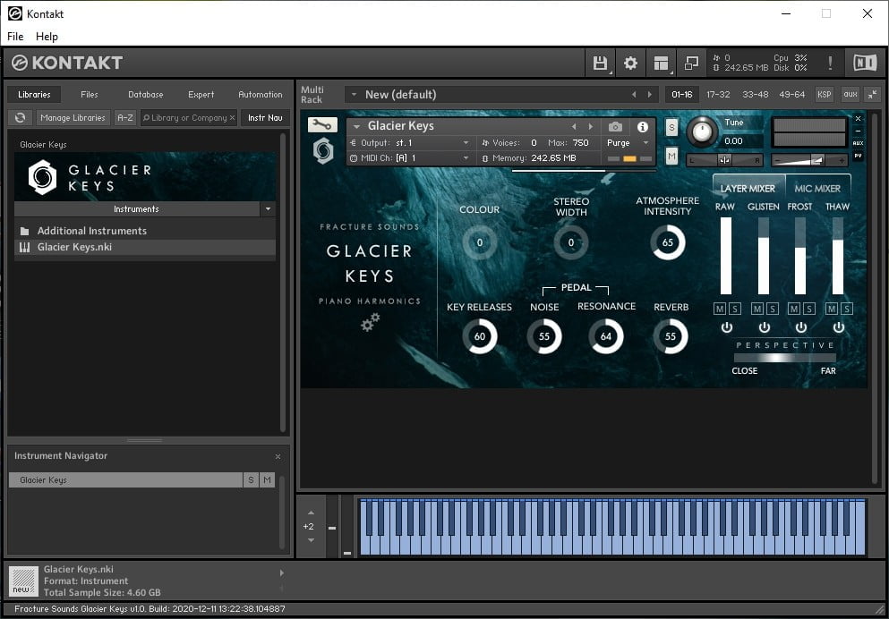 Fracture Sounds - Glacier Keys: Cinematic Piano Harmonics (KONTAKT ...