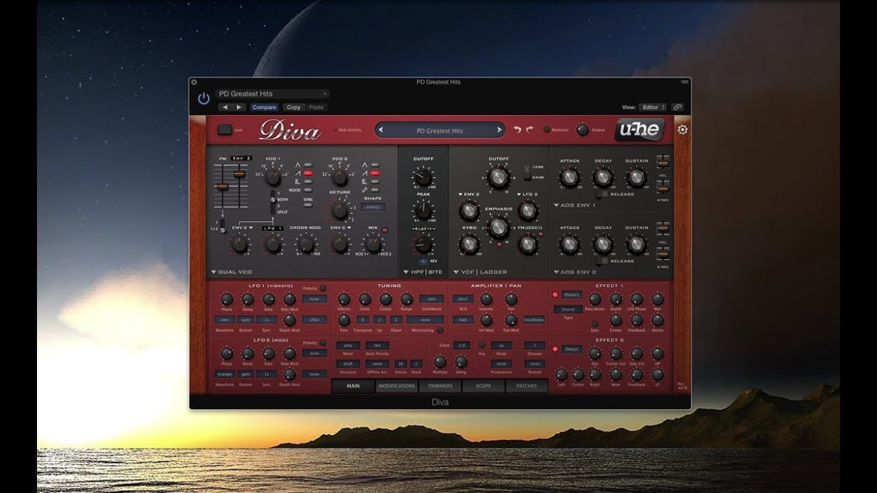 Плагин diva. Diva 2 VST. Diva Synth. Синтезатор дива плагин. U-he Diva.